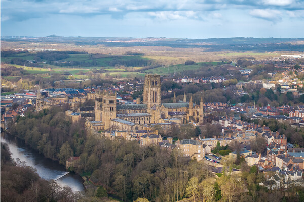 Durham Cathedral Picture Board by Apollo Aerial Photography