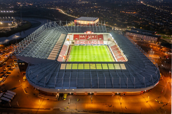 Stadium of Light Haway The Lads Picture Board by Apollo Aerial Photography