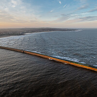 Buy canvas prints of Roker Pier and Lighthouse by Apollo Aerial Photography