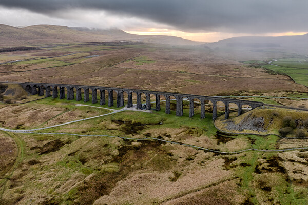 Ribblehead Viaduct Picture Board by Apollo Aerial Photography