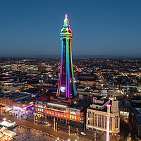 Buy canvas prints of Blackpool Tower Colours by Apollo Aerial Photography