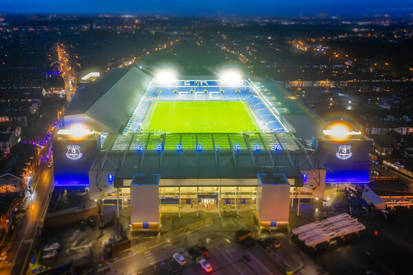 Goodison Park Picture Board by Apollo Aerial Photography
