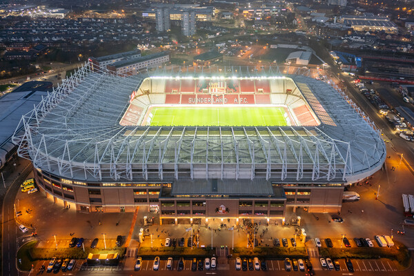 Stadium of Light Sunderland Picture Board by Apollo Aerial Photography