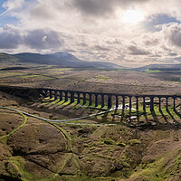 Buy canvas prints of Ribblehead Viaduct Panorama by Apollo Aerial Photography