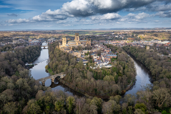 Durham Cathedral Picture Board by Apollo Aerial Photography