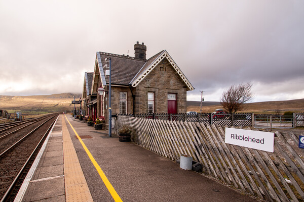 Ribblehead Train Station Picture Board by Apollo Aerial Photography