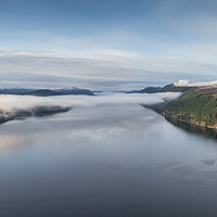 Buy canvas prints of Loch Ness Mist by Apollo Aerial Photography