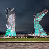 Buy canvas prints of The Kelpies Falkirk by Apollo Aerial Photography