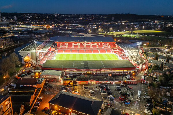 Nottingham Forest FC Picture Board by Apollo Aerial Photography