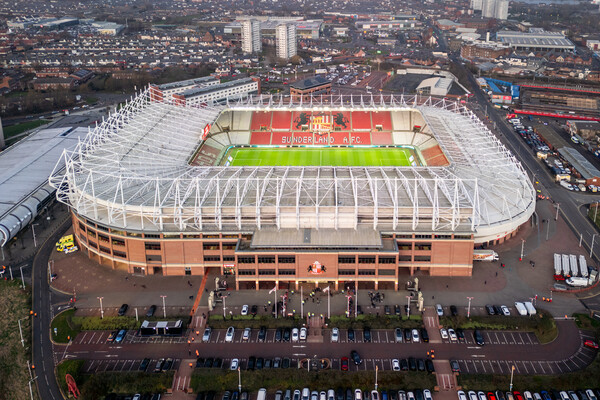 Sunderland Football Club Picture Board by Apollo Aerial Photography