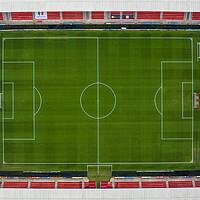 Buy canvas prints of Football Pitch by Apollo Aerial Photography