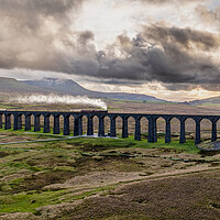 Buy canvas prints of Ribblehead Viaduct Steam Train by Apollo Aerial Photography