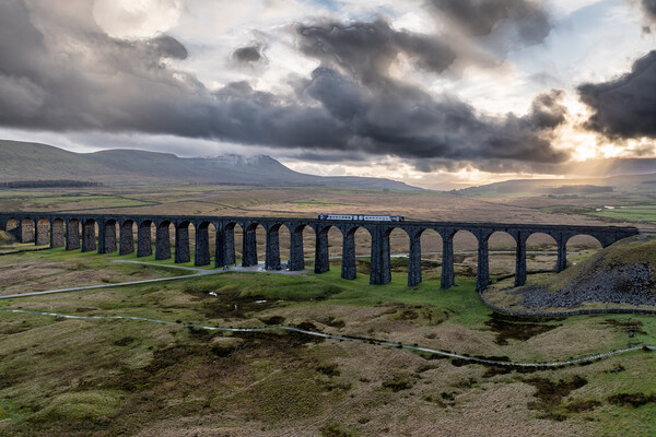  Ribblehead Viaduct Yorkshire Dales Picture Board by Apollo Aerial Photography