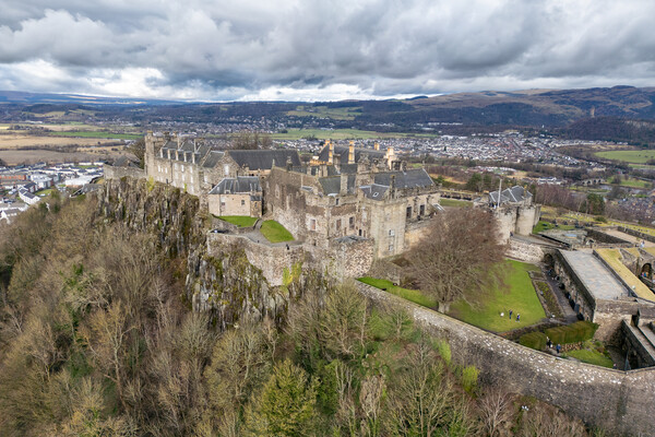 Stirling Castle Aerial View Picture Board by Apollo Aerial Photography