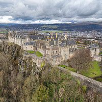 Buy canvas prints of Stirling Castle Aerial View by Apollo Aerial Photography
