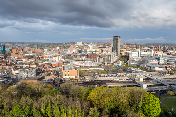 Sheffield Springtime Picture Board by Apollo Aerial Photography