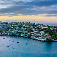 Buy canvas prints of Polruan Sunrise by Apollo Aerial Photography
