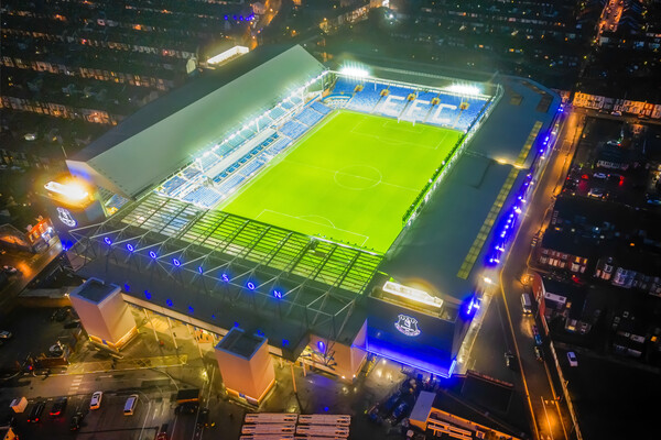Goodison Park Picture Board by Apollo Aerial Photography