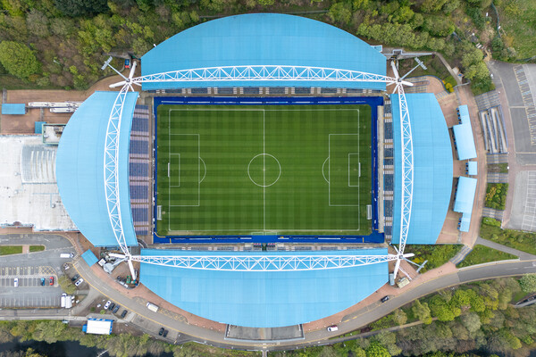 John Smiths Stadium Top View Picture Board by Apollo Aerial Photography