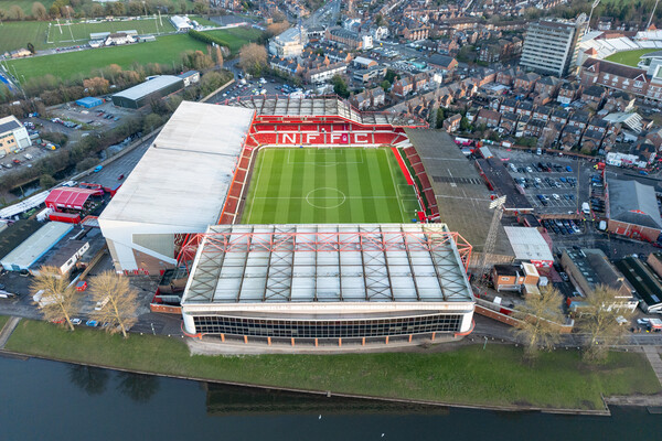  Nottingham Forest FC Picture Board by Apollo Aerial Photography
