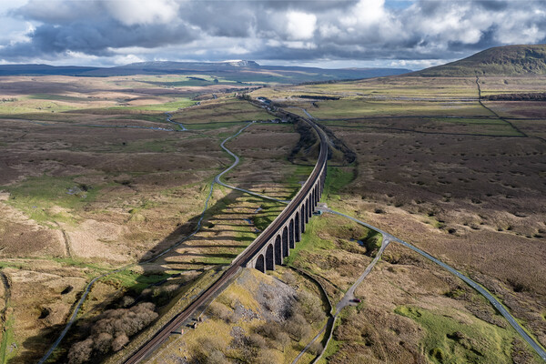 Ribblehead Viaduct Picture Board by Apollo Aerial Photography