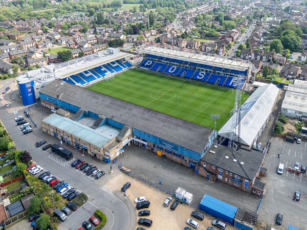 Peterborough United FC Picture Board by Apollo Aerial Photography