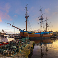 Buy canvas prints of Endeavour In Whitby Harbour by John-paul Phillippe