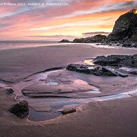 Buy canvas prints of Auchenlarie Cove by John-paul Phillippe