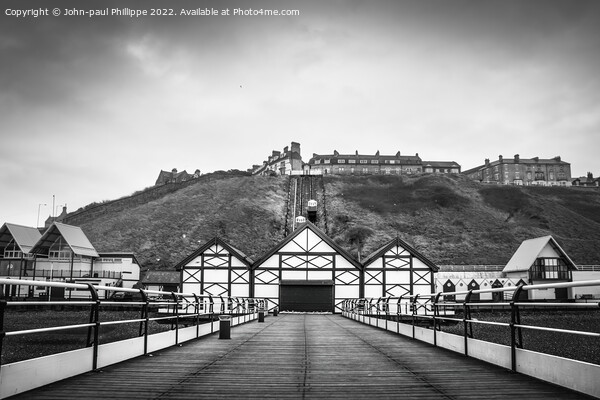  Saltburn Pier Lift To The Sky Picture Board by John-paul Phillippe