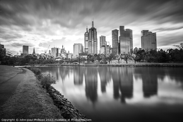 Melbourne Reflections Picture Board by John-paul Phillippe