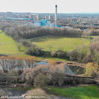 Buy canvas prints of wolverhampton skyline by malcolm james