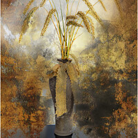 Buy canvas prints of A vase of wheat by Horace Goodenough