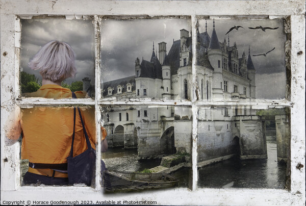 Looking at the Chateau  Picture Board by Horace Goodenough