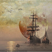 Buy canvas prints of Sailing into the Sun by Horace Goodenough