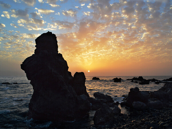 Sunset on the canarian west coast Picture Board by Anne-Claude Maurice