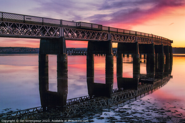 Tay Rail Bridge  Picture Board by Ian Scrimgeour