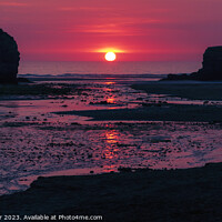 Buy canvas prints of Perranporth Sunset by Ian Scrimgeour