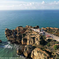 Buy canvas prints of Lighthouse in Lagos Portugal at algarve coast by Samuel Foster