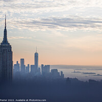 Buy canvas prints of Empire State building at sunset from the Top of th by Samuel Foster