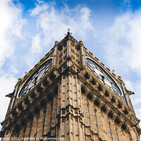 Buy canvas prints of Big Ben London Westminster Blue Sky by Samuel Foster