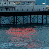 Buy canvas prints of Brighton Pier at night neon light by Samuel Foster