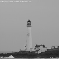 Buy canvas prints of Black and white lighthouse by Fernleafphotography 