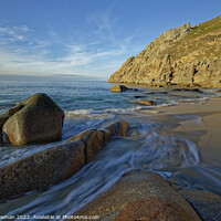 Buy canvas prints of Portheras Cove by Mark Bowman