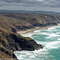 Buy canvas prints of Cornish Coast by Mark Bowman