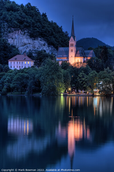 Bled Church Picture Board by Mark Bowman