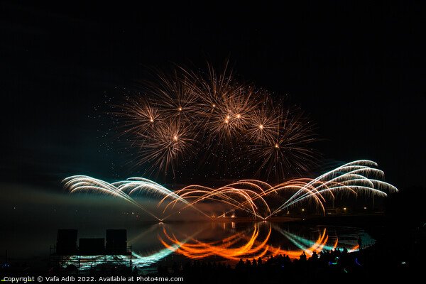 Fireworks Picture Board by Vafa Adib