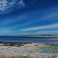 Buy canvas prints of Scottish beach on a sunny day by Mark Houghton
