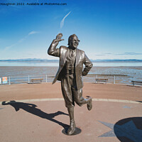 Buy canvas prints of Eric Morecambe statue in Morecambe, his home town. by Mark Houghton