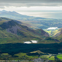 Buy canvas prints of Nantlle Valley to the Sea, Snowdonia, Wales by Adrian Burgess