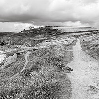 Buy canvas prints of Track to Beacon Crag, Cornwall by Adrian Burgess